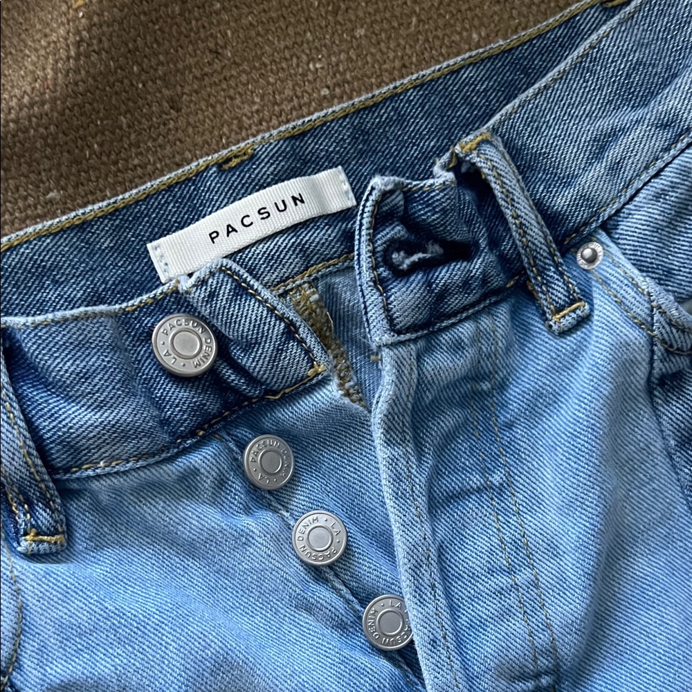 PacSun 2-toned high rise straight jeans